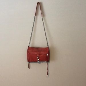 Red Rebecca Minkoff crossbody purse